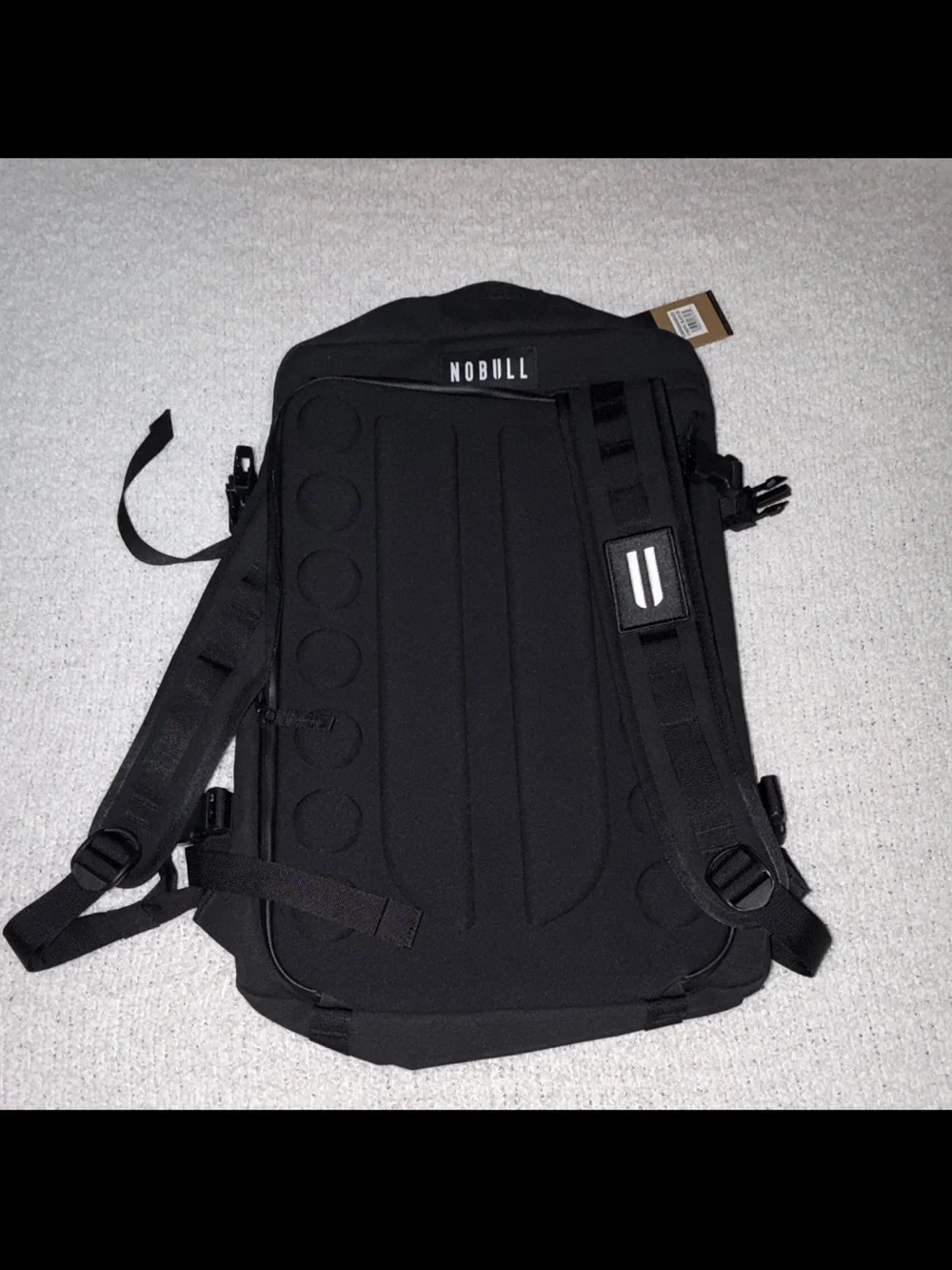 NOBULL Black Hiking Backpack, Zipper Closure, Unisex Adults, New with Tags
